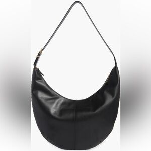 Madewell Black Leather Hobo Bag